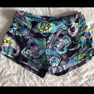 Athleta swim shorts.